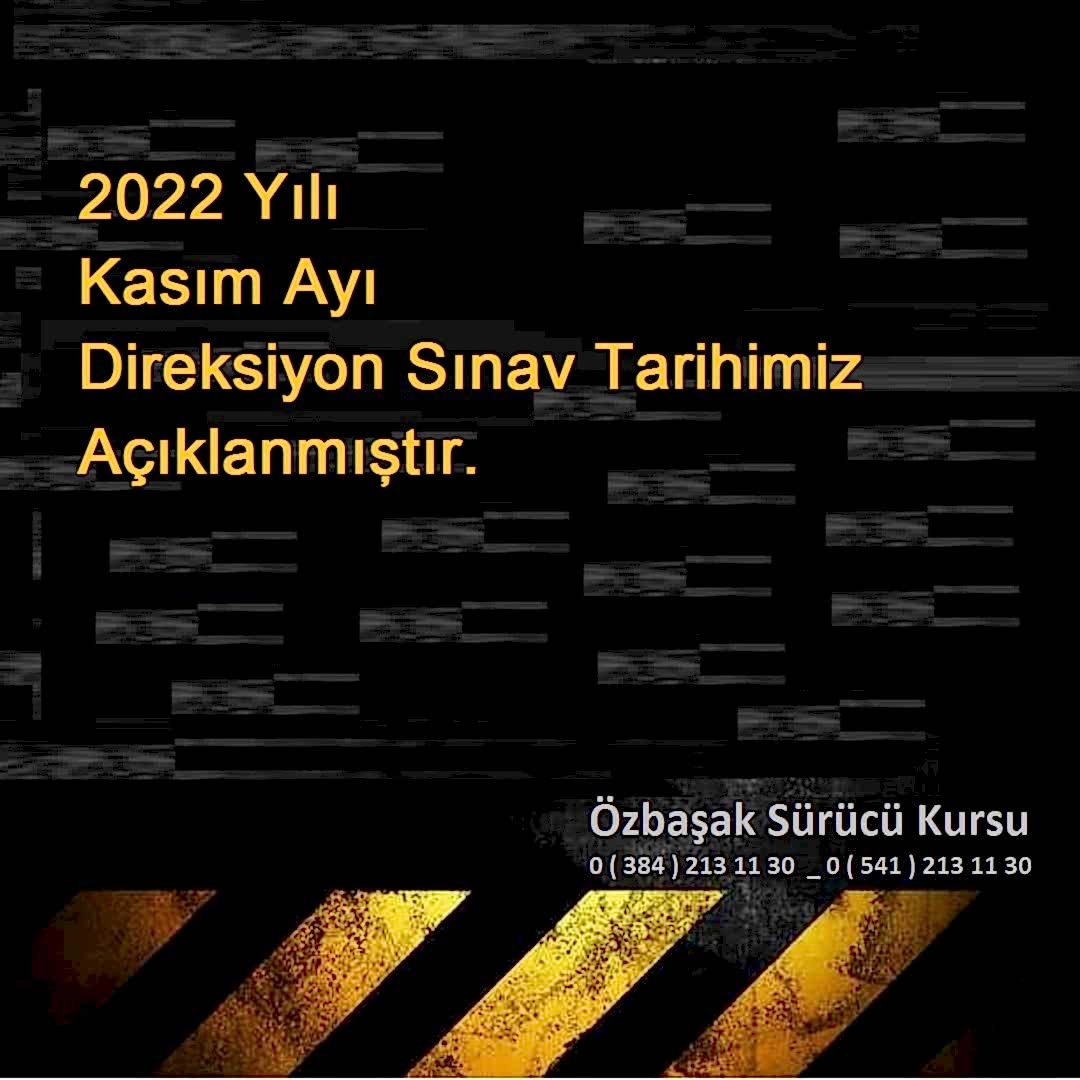 2022 YILININ SON DİREKSİYON SINAVLARINDAN KARELER